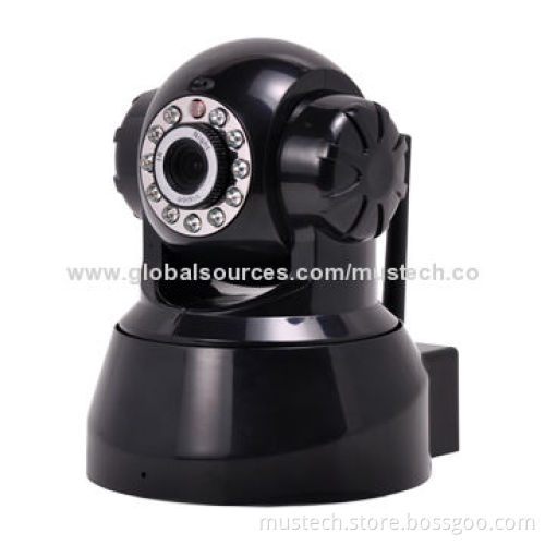 Hottest P/T Wireless IP Camera with Night Vision, Supports iPhone/Google's Android/iPad/PC/IE